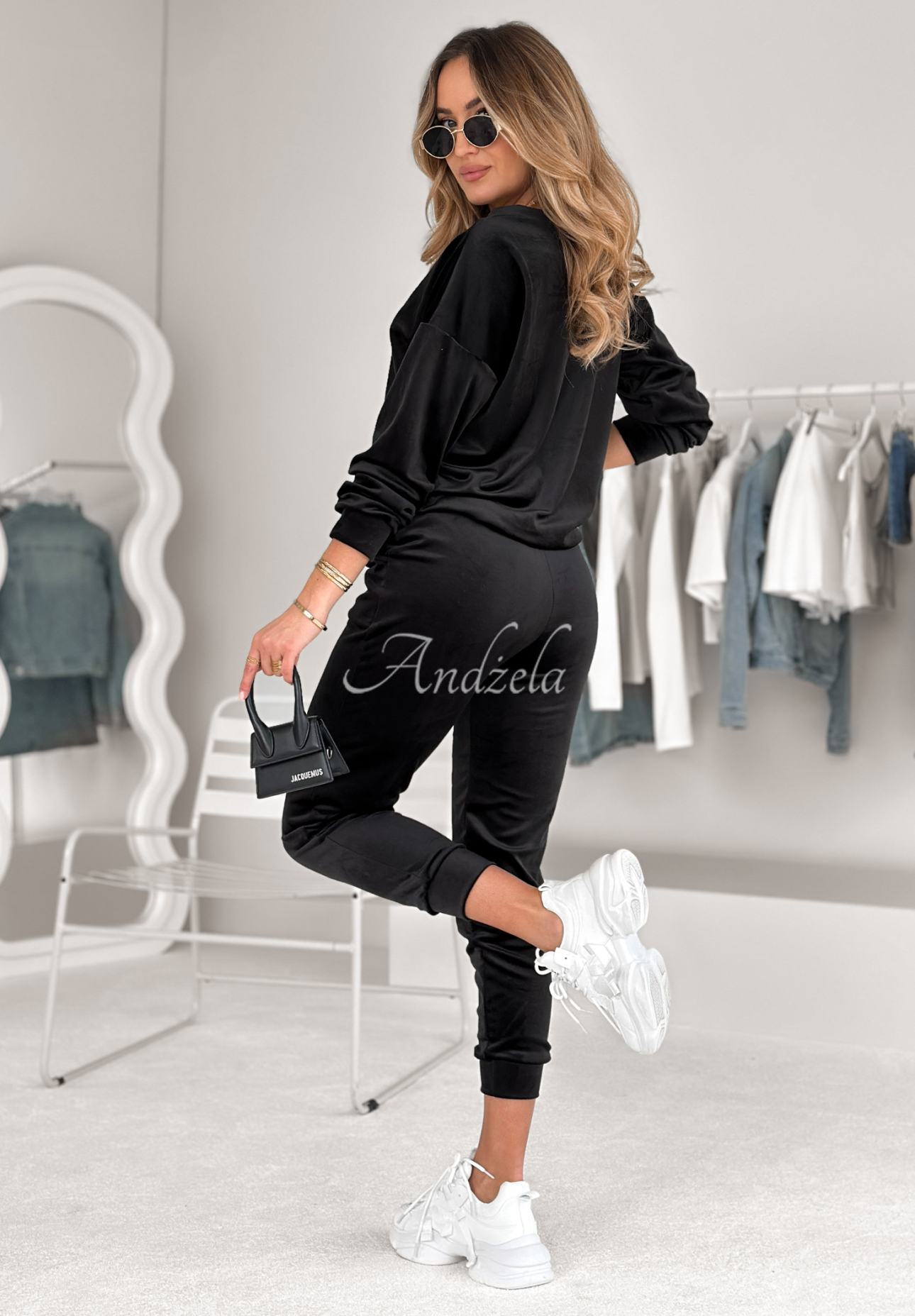 Allesi velour set black
