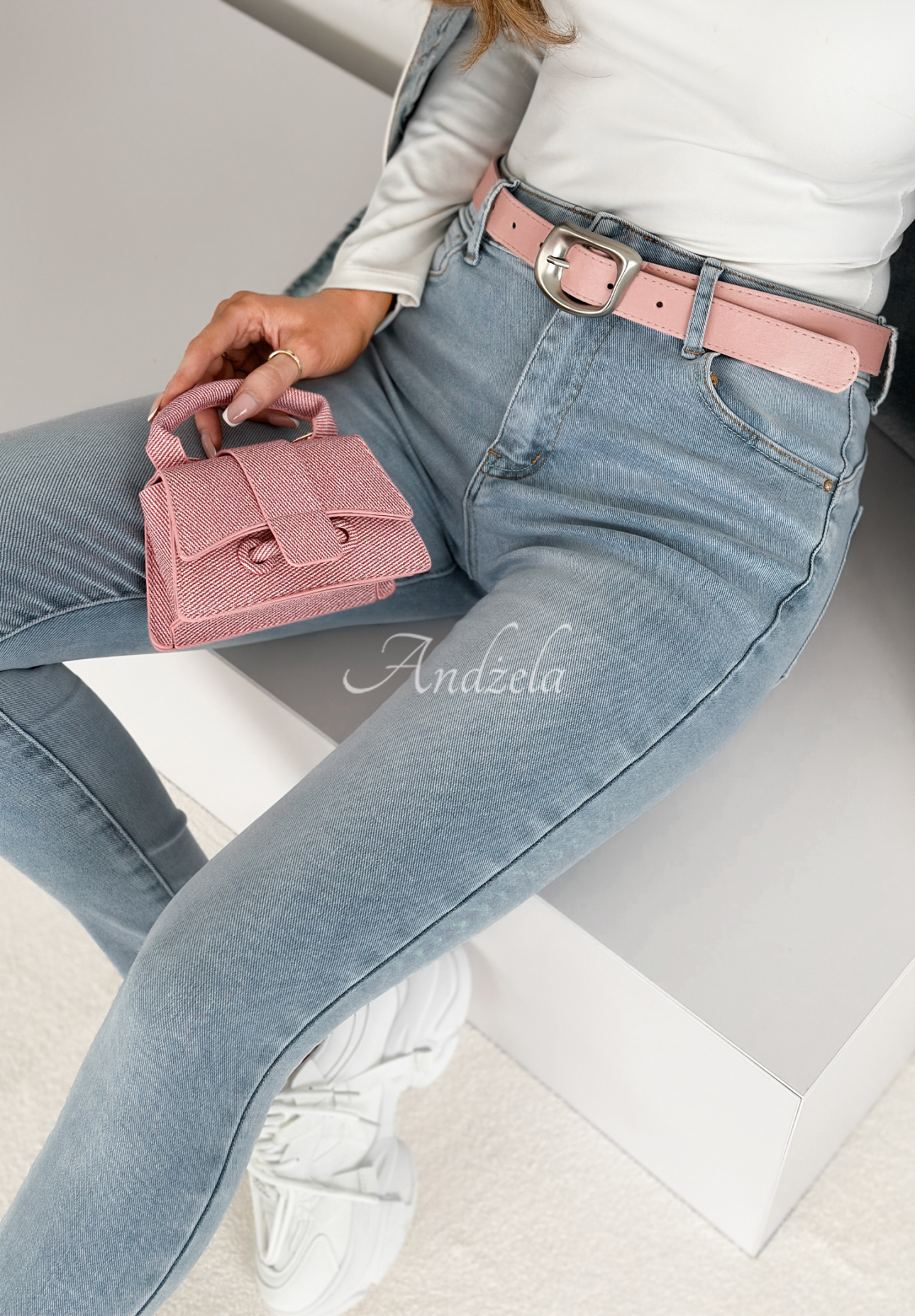 Think Of You denim pants blue