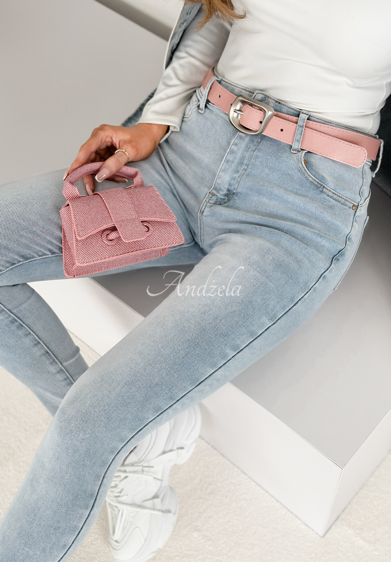 Think Of You light blue denim pants