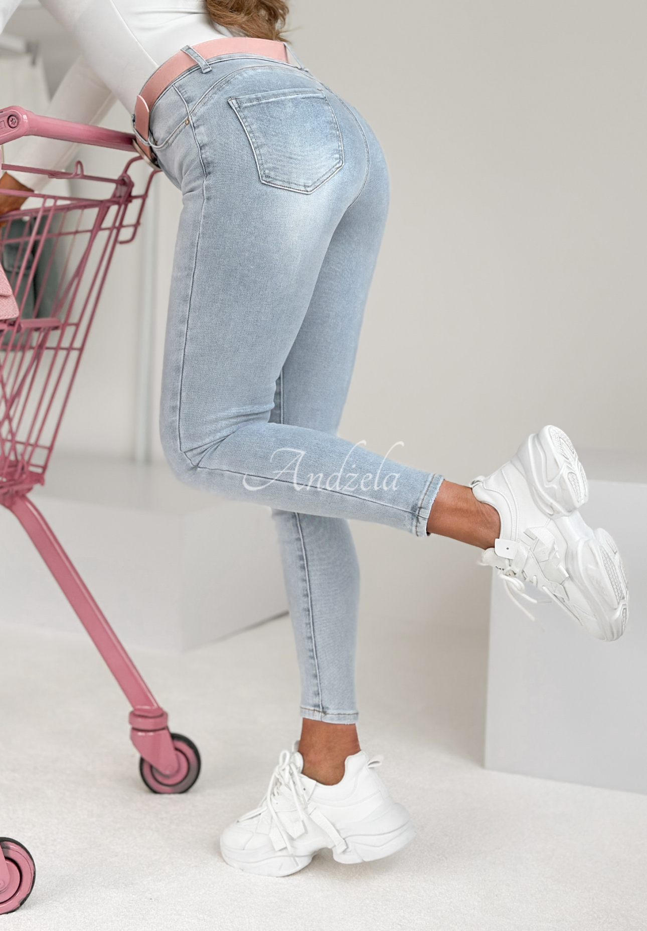 Think Of You light blue denim pants