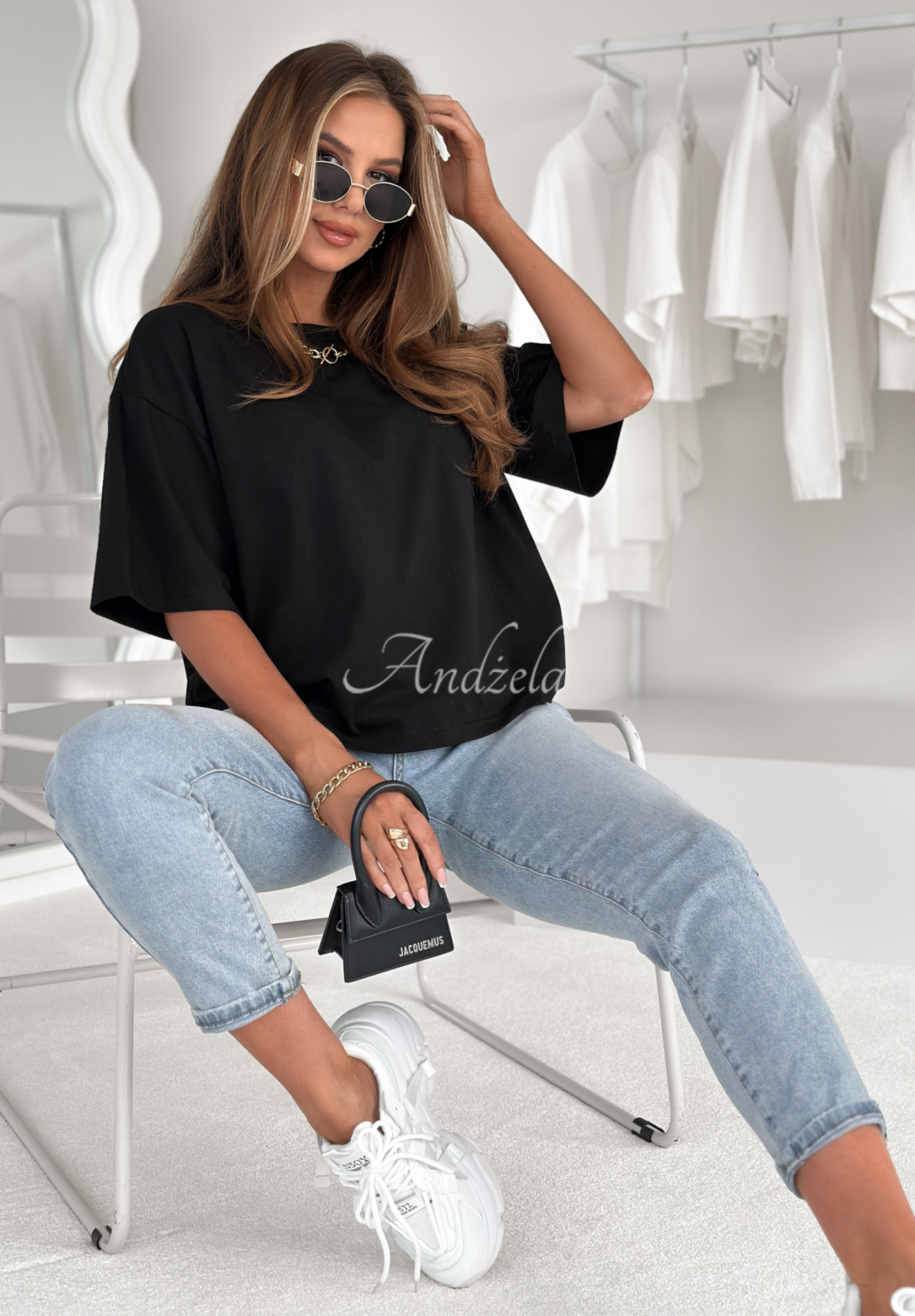 Bawełniany T-shirt Very Fine czarny