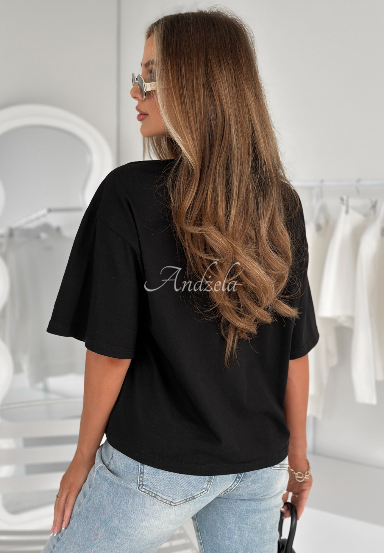 Bawełniany T-shirt Very Fine czarny