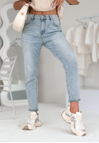 Spodnie jeansowe loose fit She Walks By jasnoniebieskie