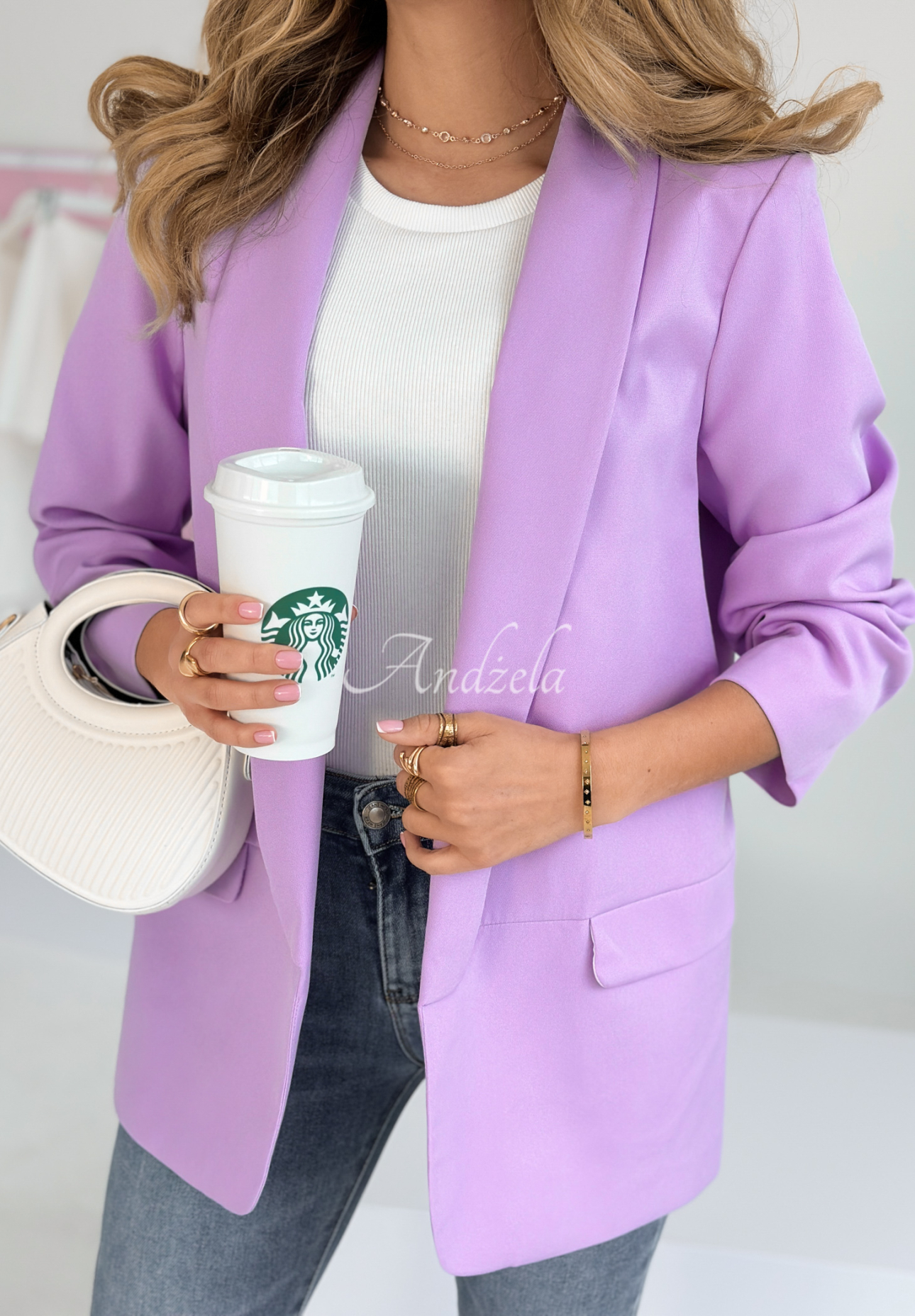 Premium classic lilac blazer