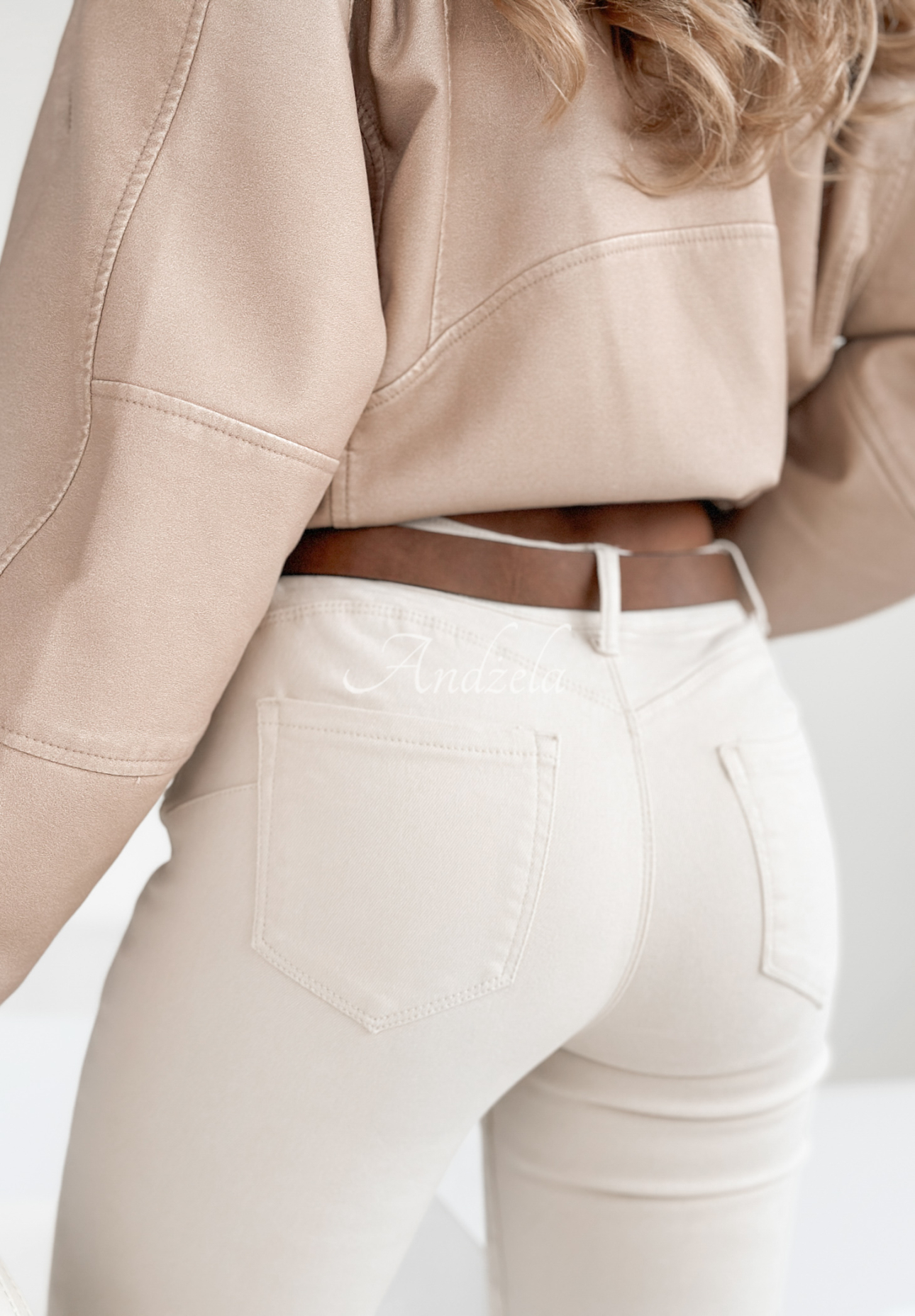 What You Told Me light beige skinny jean pants