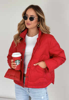 Last Thing short down jacket red