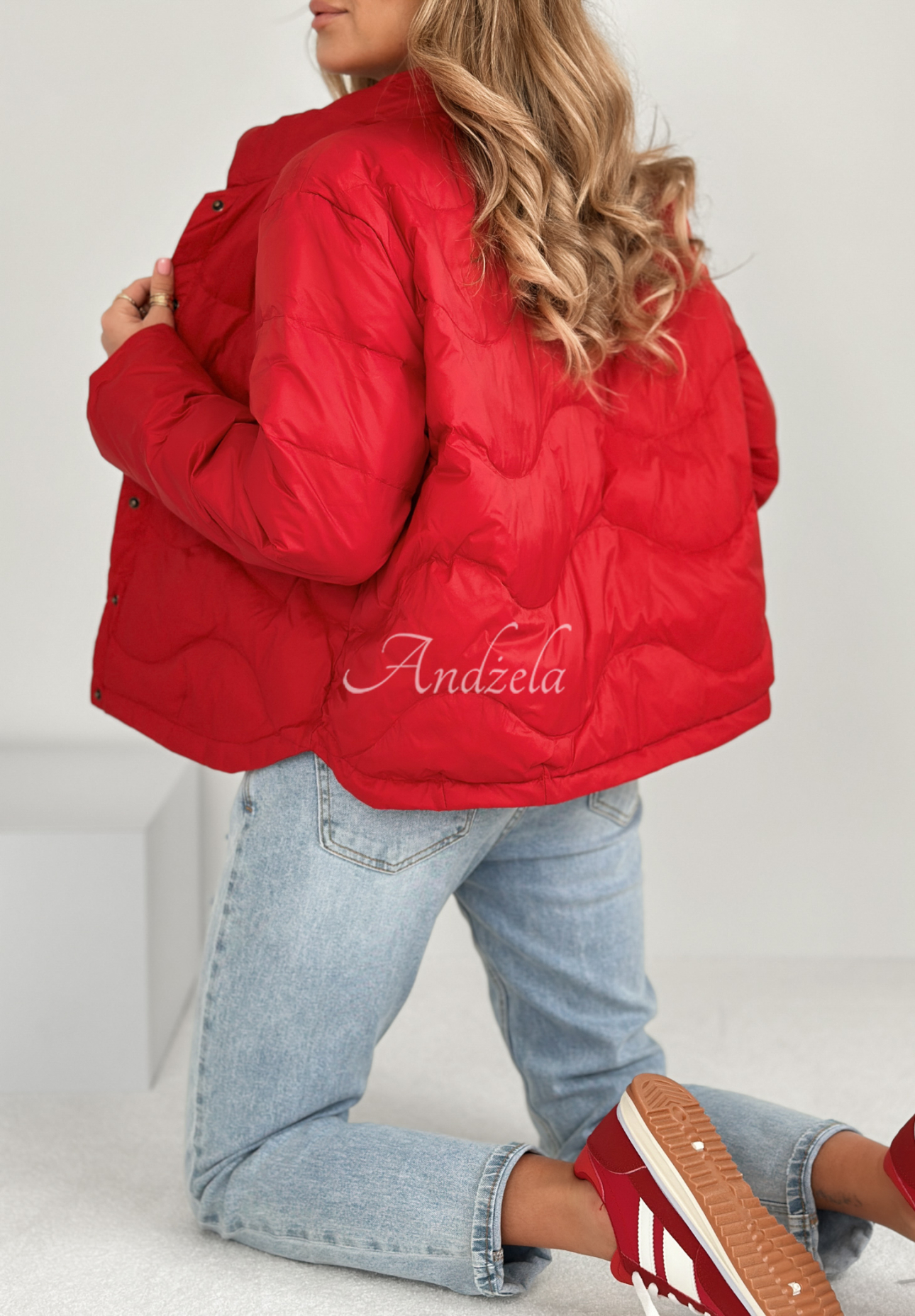 Last Thing short down jacket red