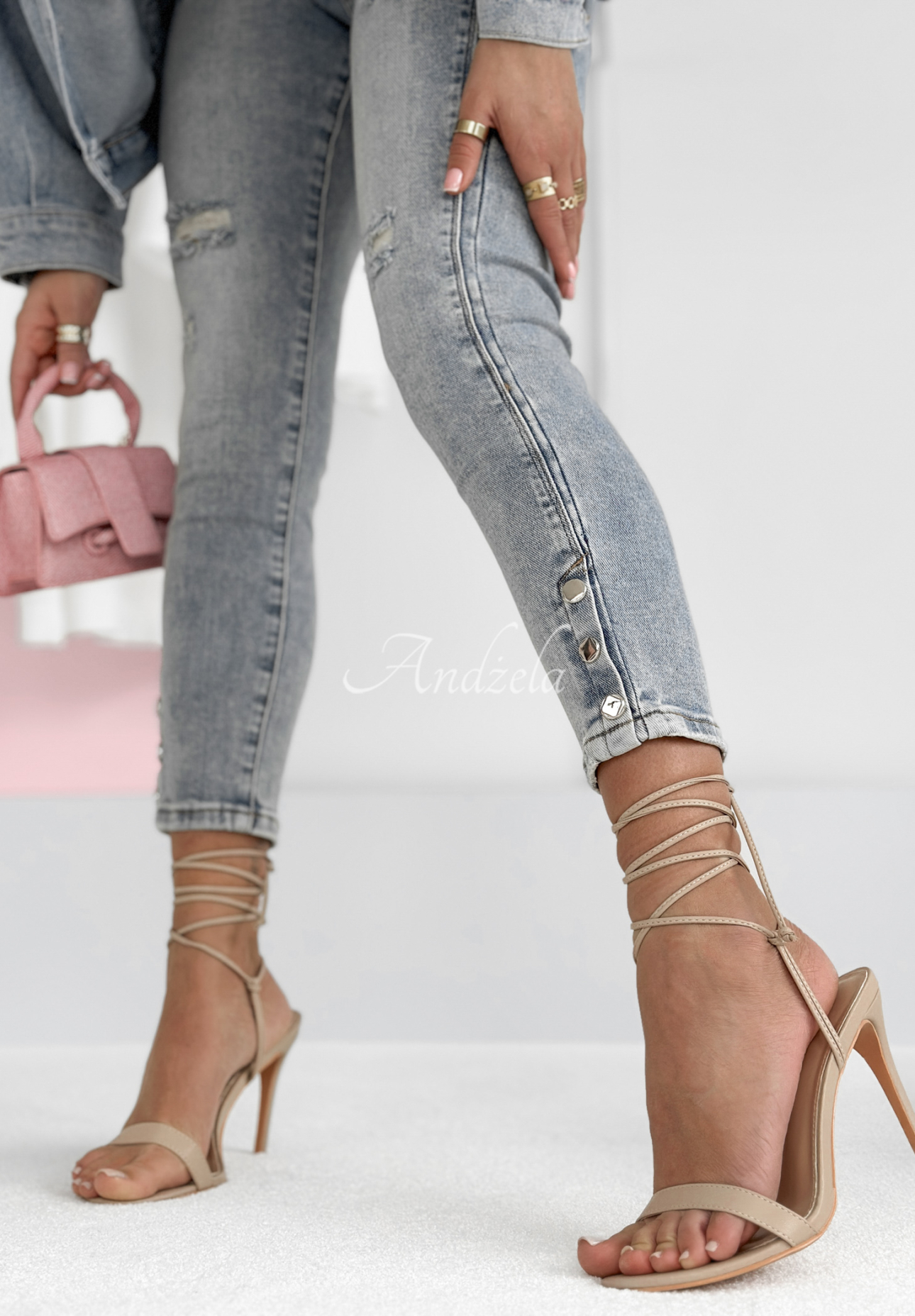 Never Forgotten light blue skinny jeans pants