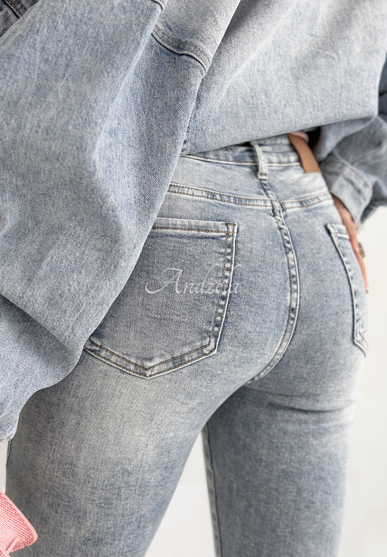 Never Forgotten light blue skinny jeans pants