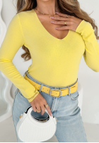 Lekki sweter Selavi limonkowy