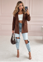 Marynarka Runway Ready czekoladowa