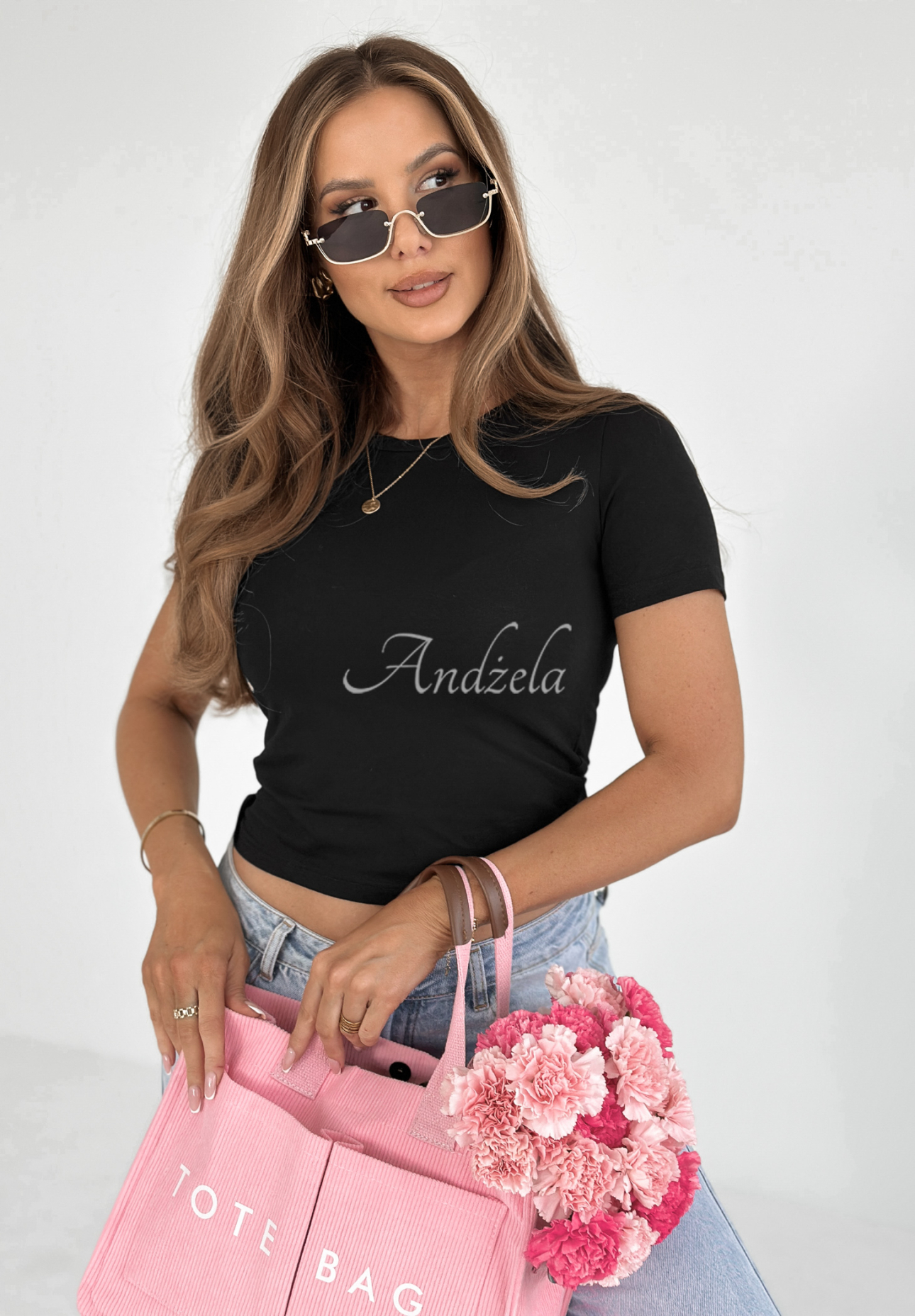 Bawełniany T-shirt Let It Go czarny