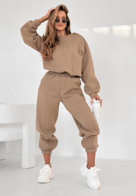Active Hue beige tracksuit set