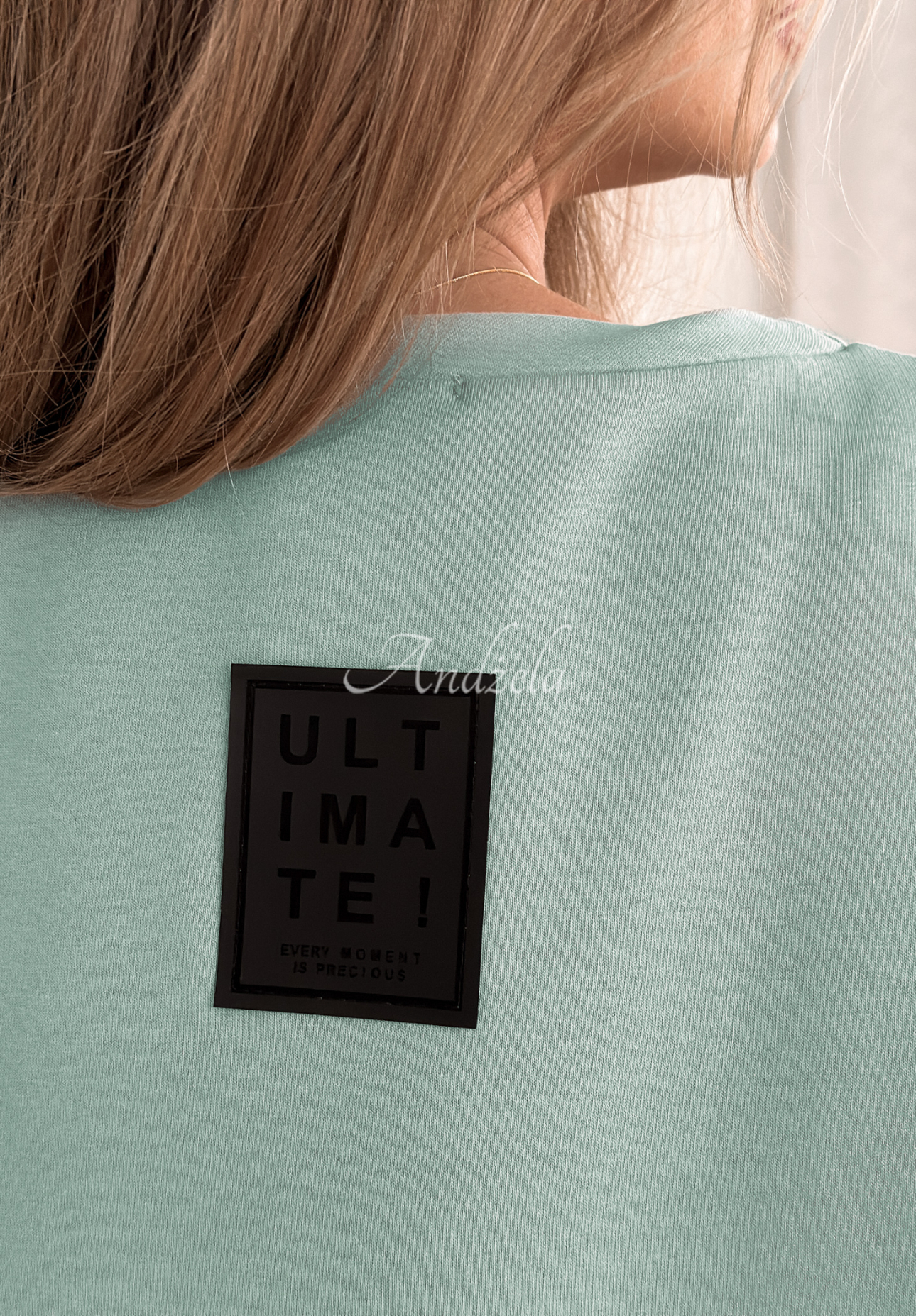 Bluza oversize Active Queens szałwiowa