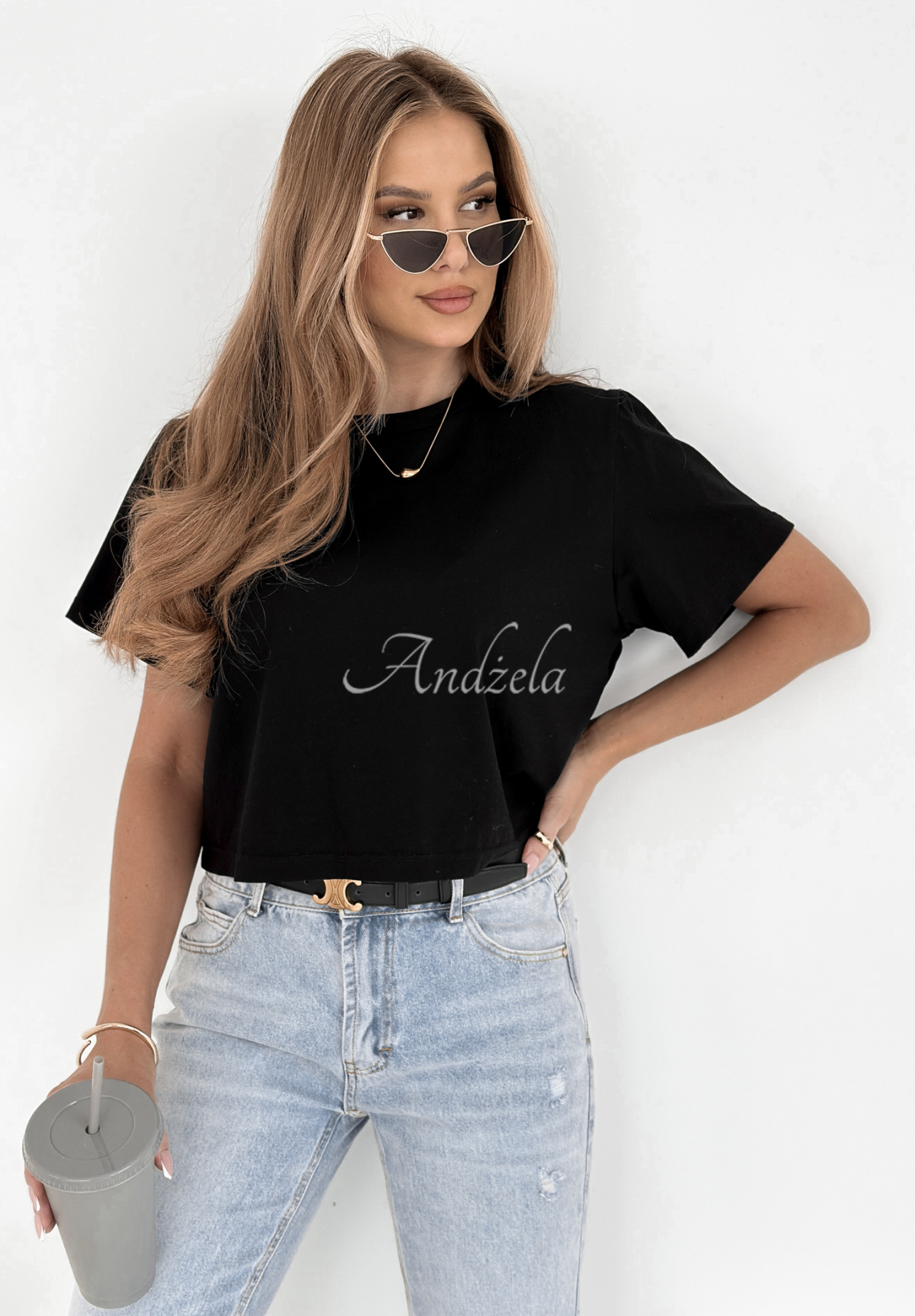 Hey Darling short T-shirt black