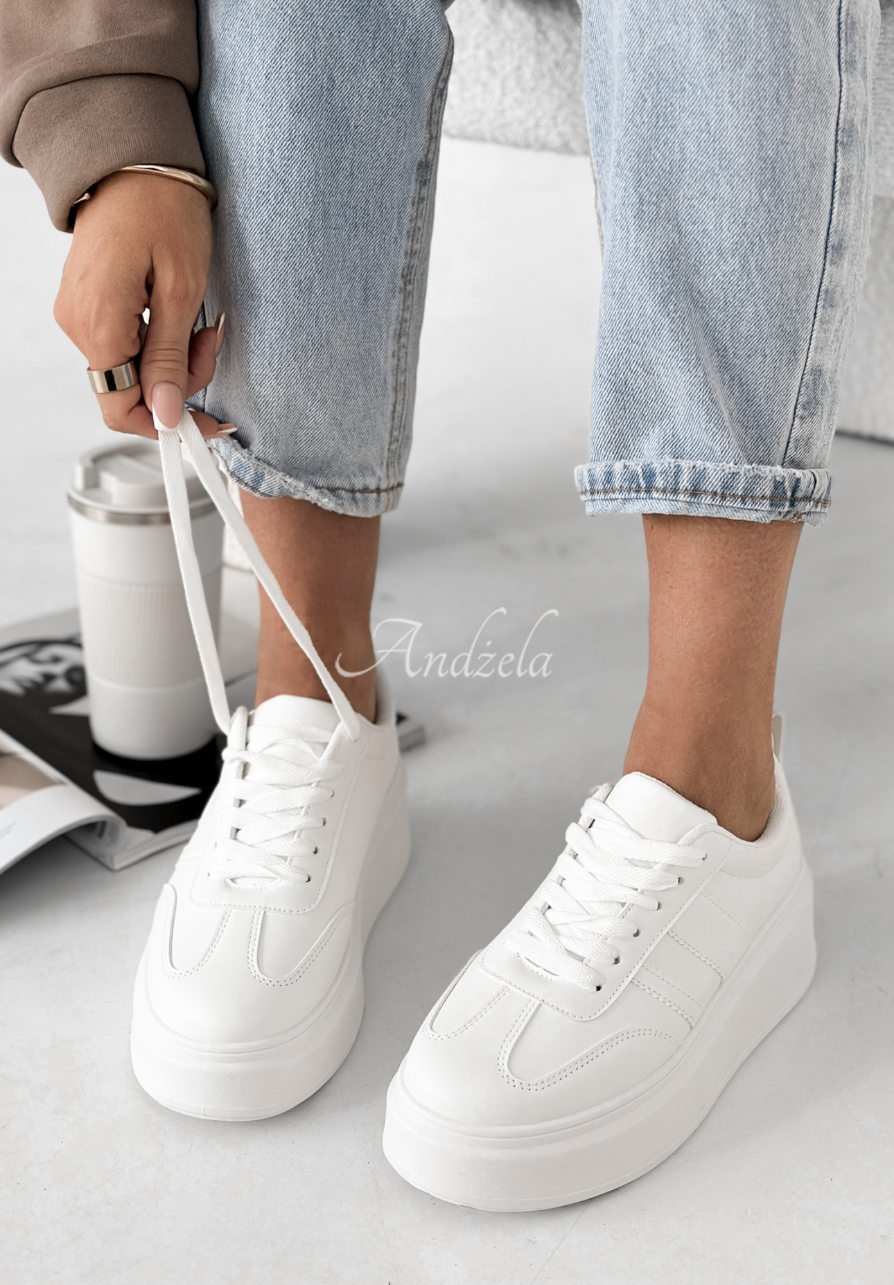 Adidasy Start With Forever białe