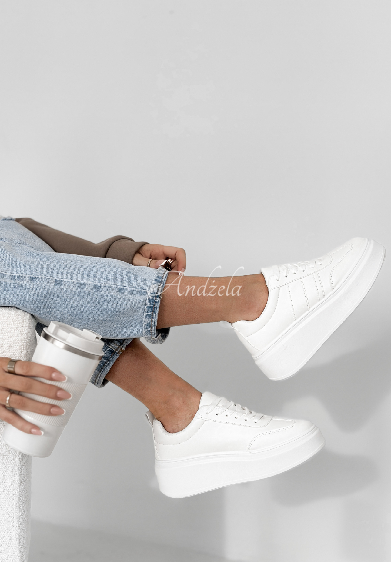 Adidasy Start With Forever białe