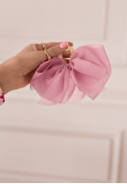 Spinka klamra do włosów z kokardą So Grateful pudrowy róż