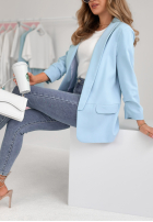 Klasyczna marynarka Premium błękitna II