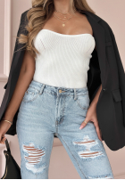 Spodnie jeansowe z przetarciami Greatest Joy jasnoniebieskie