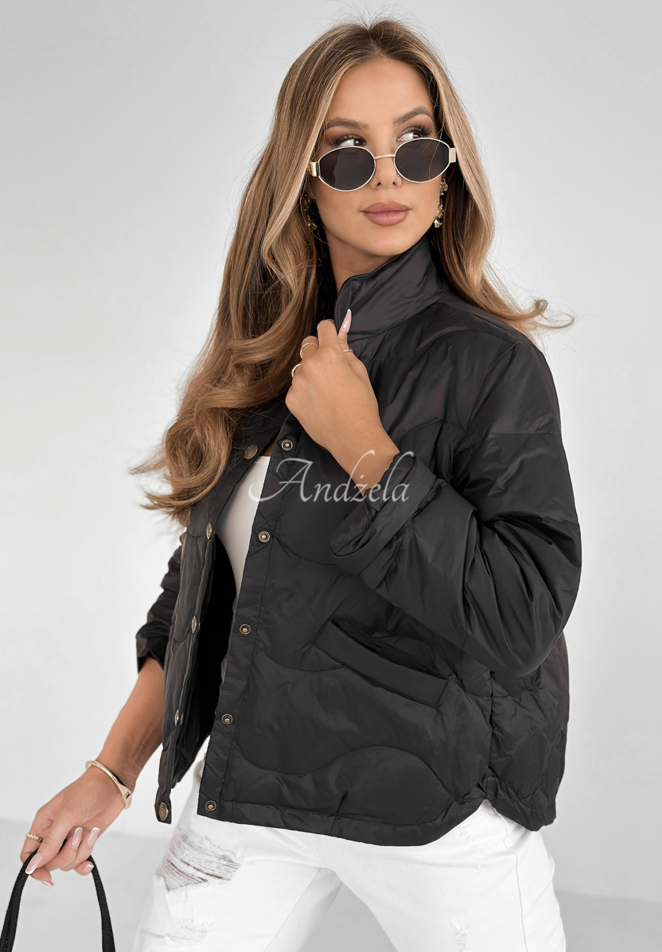 Last Thing short down jacket black