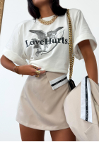 Spódnico-spodenki mini La Milla Exclusive beżowe