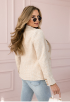 Marynarka w kratę Any Version beżowa