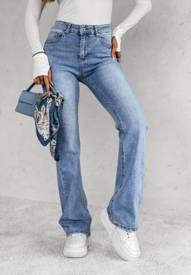 Feeling Adorable dark blue denim bell bottoms