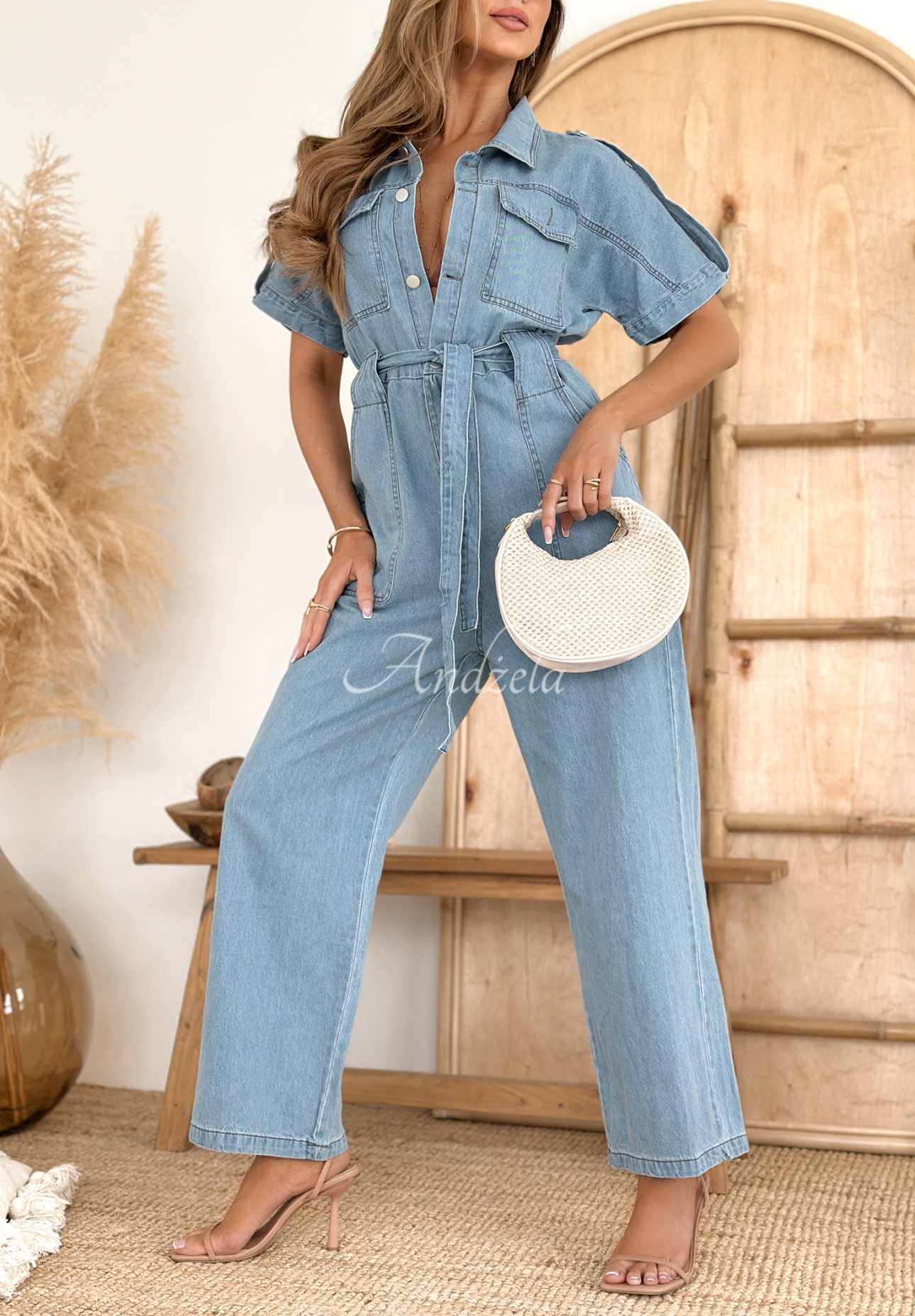 Long denim jumpsuit If We Know blue