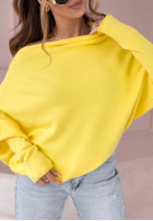 Sweter oversize Found Each Other żółty