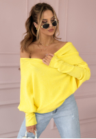 Sweter oversize Found Each Other żółty