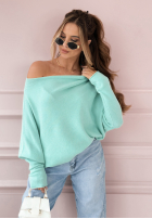 Sweter oversize Found Each Other miętowy