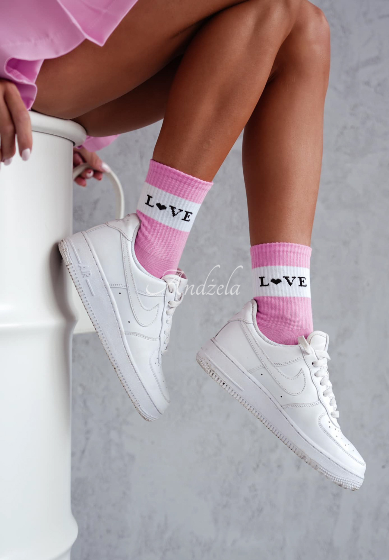 Love Note pink socks