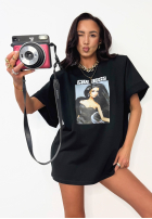 T-shirt z nadrukiem La Milla Girl Boss czarny