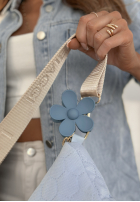 Spinka klamra do włosów kwiat Girly Touch niebieska