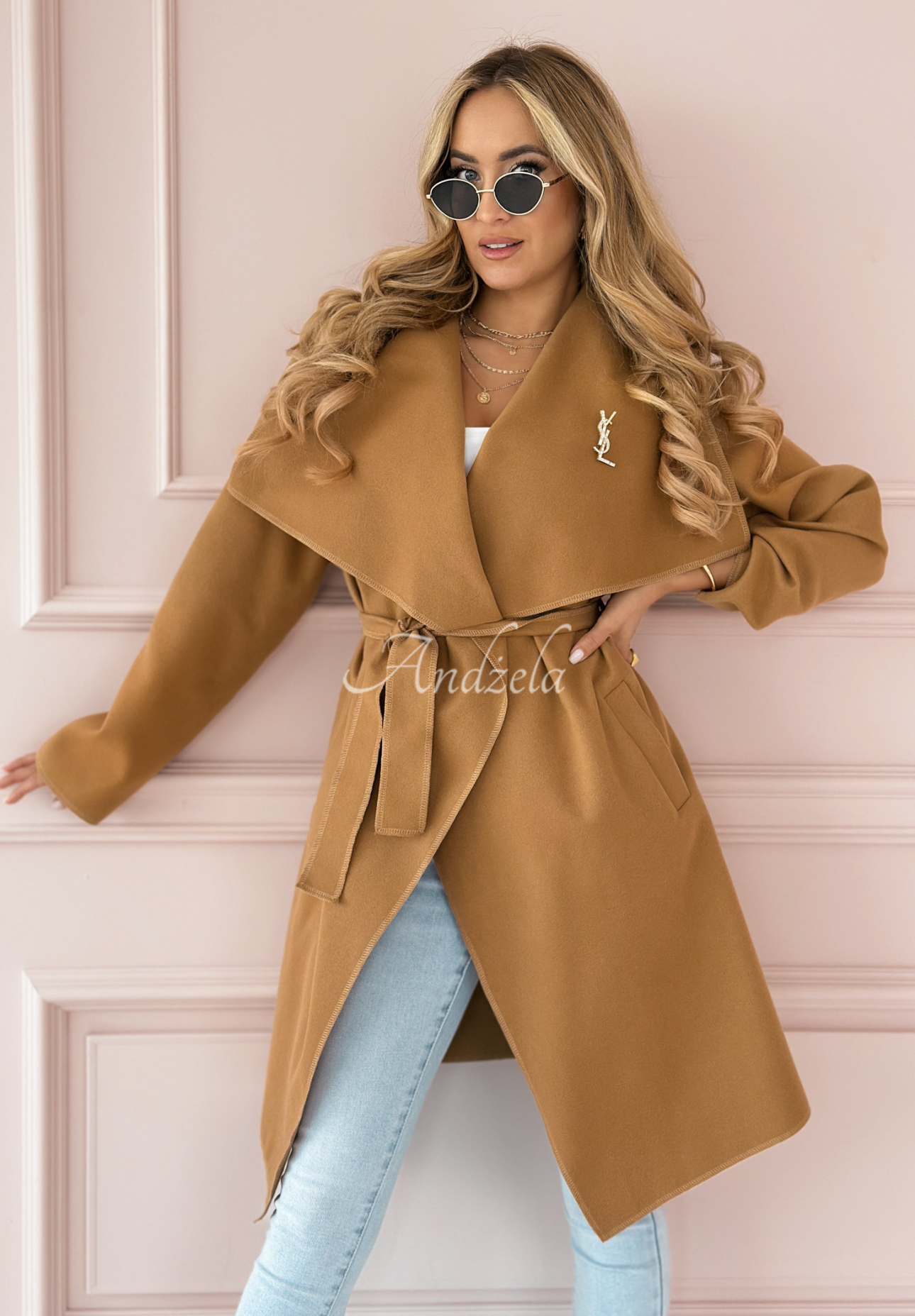 Not By Chance camel coat