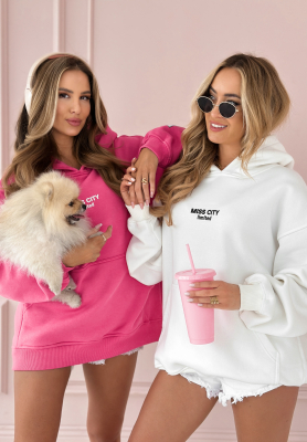 MC Pool Party printed sweatshirt ecru