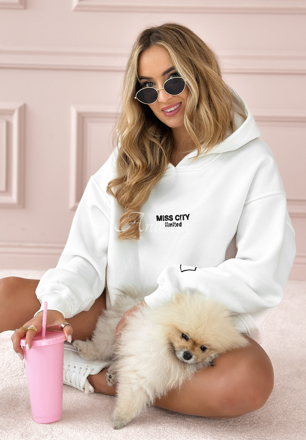 Bluza z nadrukiem MC Pool Party ecru