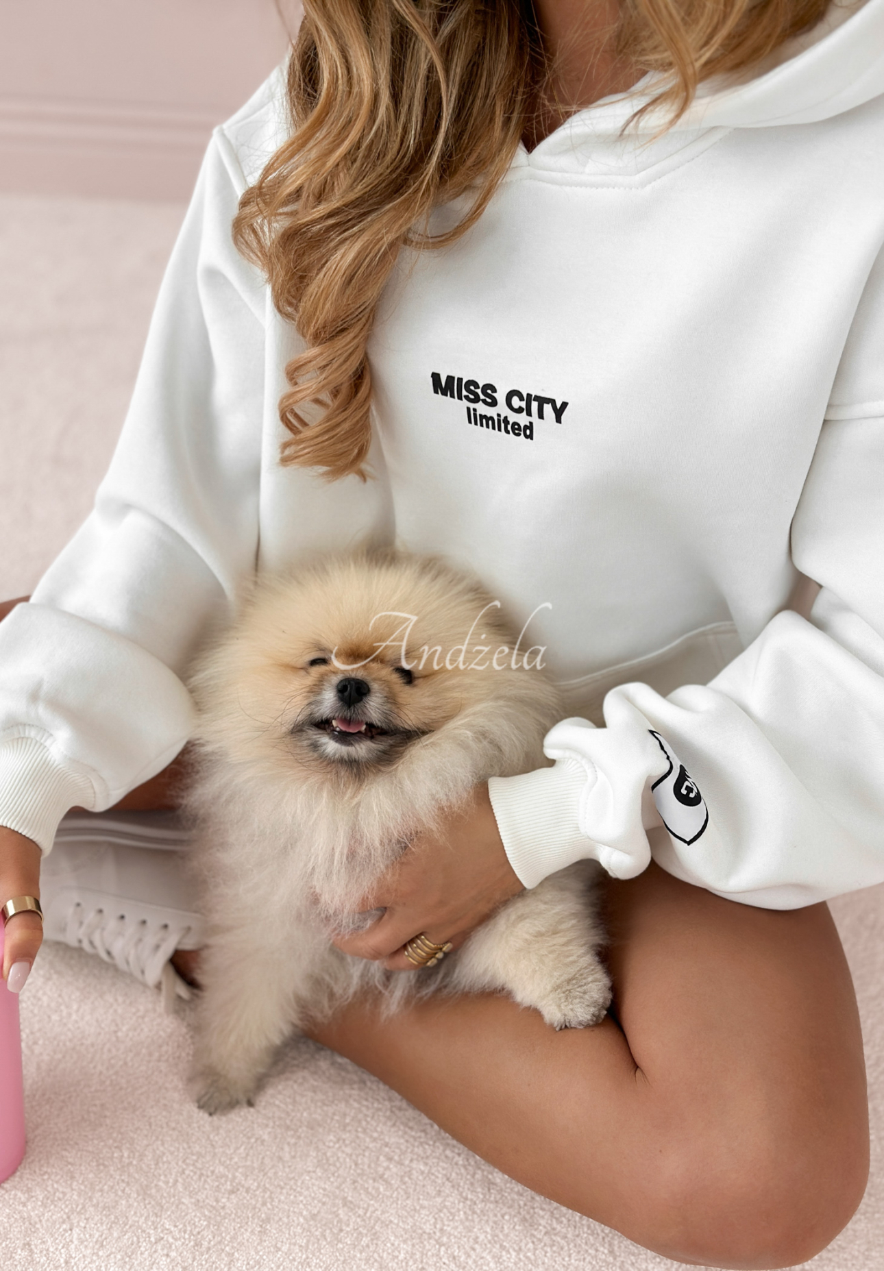 Bluza z nadrukiem MC Pool Party ecru