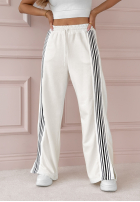 Spodnie dresowe z lampasami MC Actively ecru