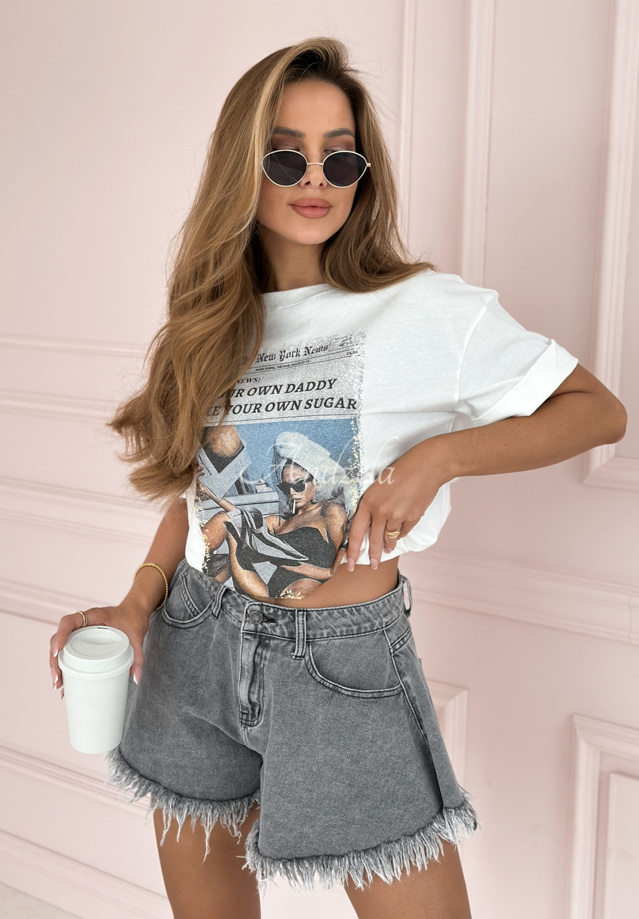 Your Own Sugar printed T-shirt white