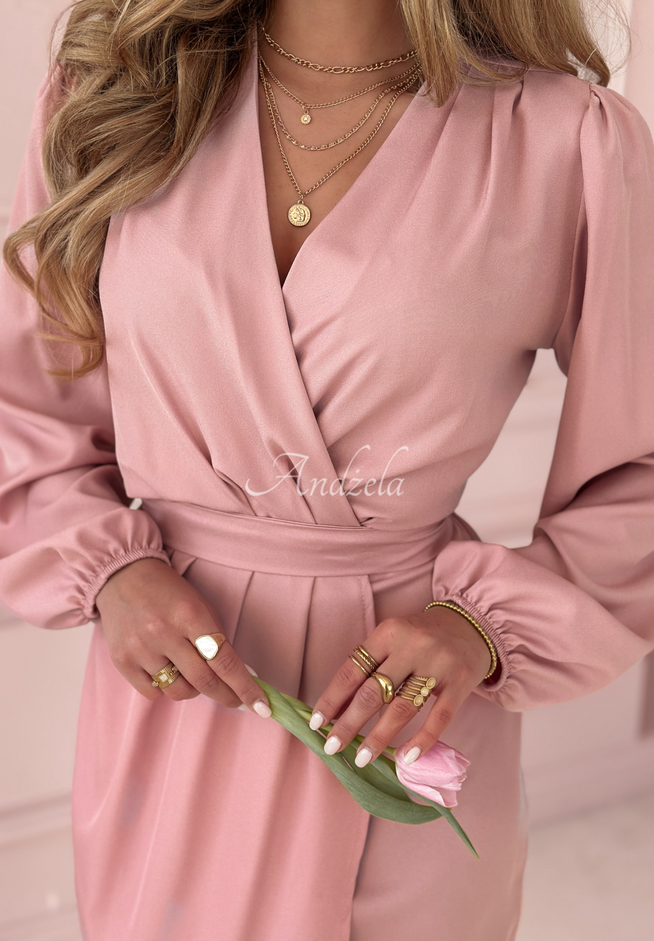 Another Great Woman dress powder pink