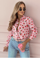 Koszula w truskawki Strawberry Lemonade różowa