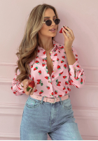 Koszula w truskawki Strawberry Lemonade różowa