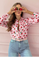 Koszula w truskawki Strawberry Lemonade różowa