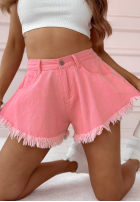 Jeansowe szorty Hot Girl Style różowe