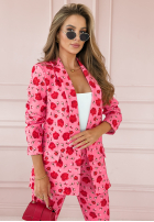 Kwiecisty garnitur damski Sensual Scents różowy