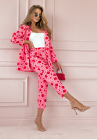 Kwiecisty garnitur damski Sensual Scents różowy