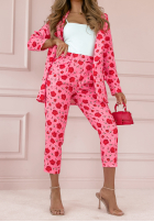 Kwiecisty garnitur damski Sensual Scents różowy