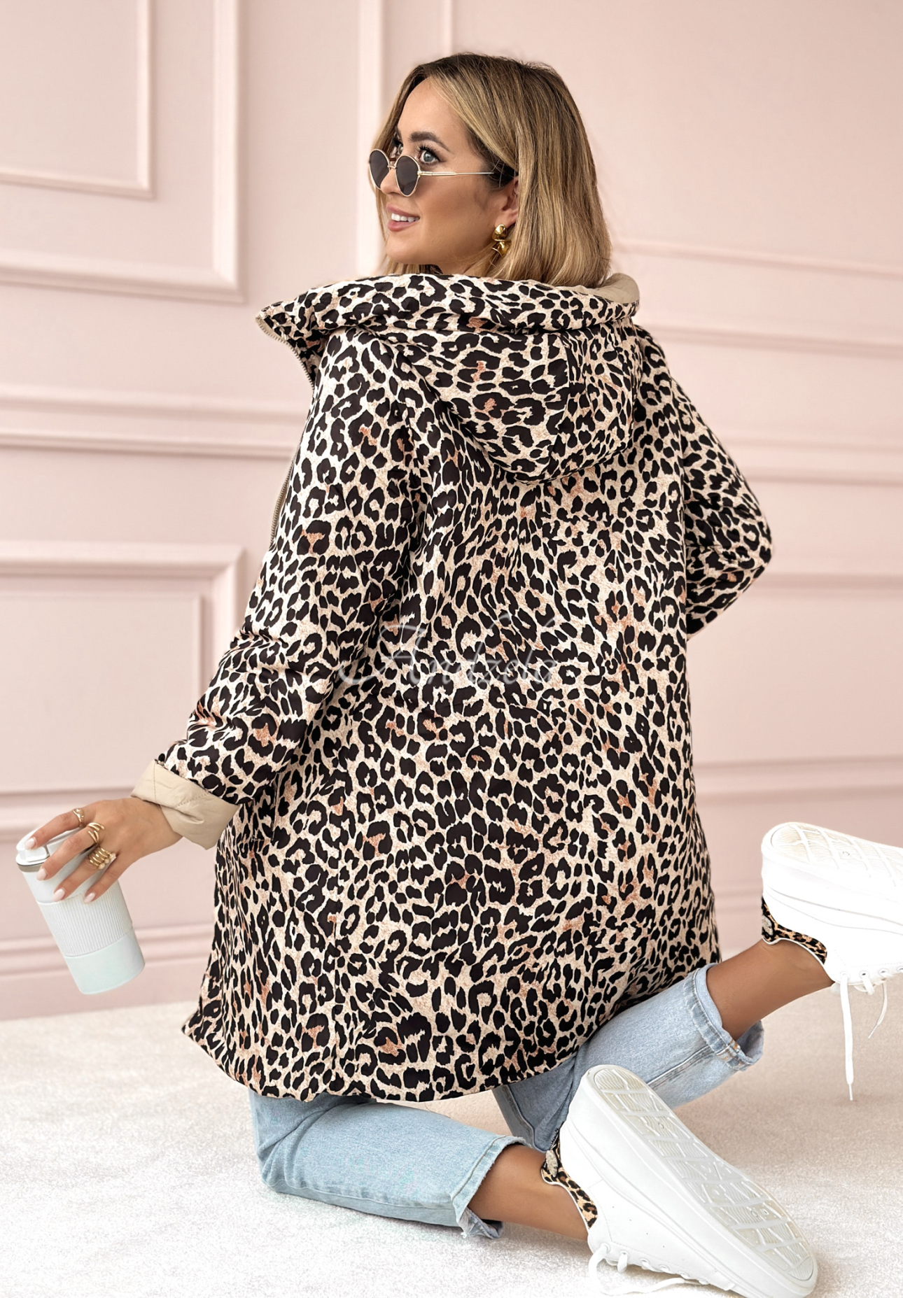 Double-sided camouflage jacket You Have Time beige